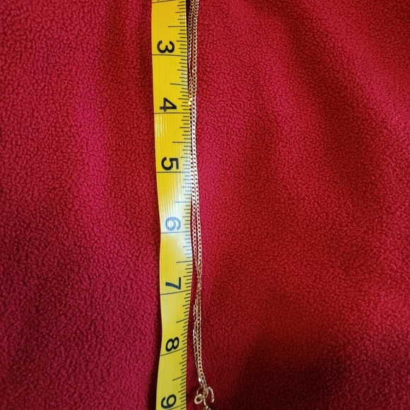 18k solid yellow gold necklace with umbrella pendant. - Picture 4 of 4